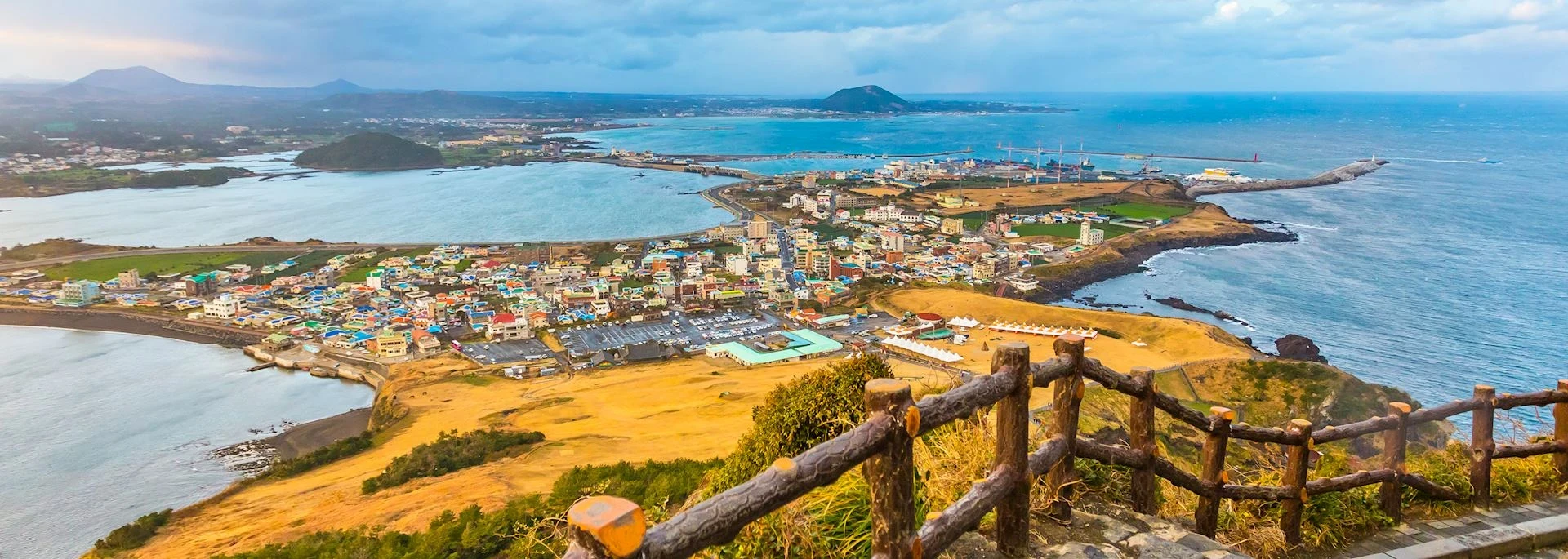 Seoul, Busan, and Jeju Island Scenery Image